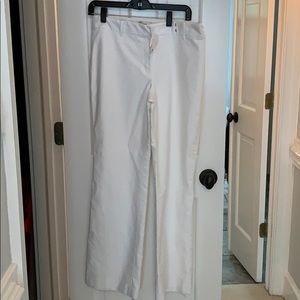 White Ann Taylor pants size 8